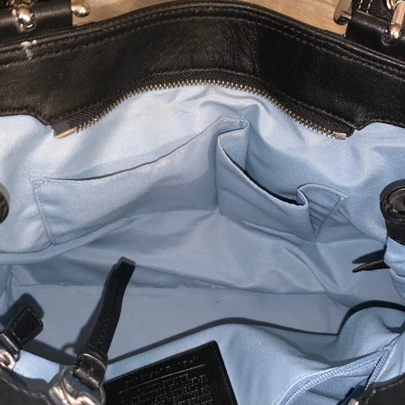 Coach Soho Pleated Black Soft Bag Tote - Picture 8 of 8